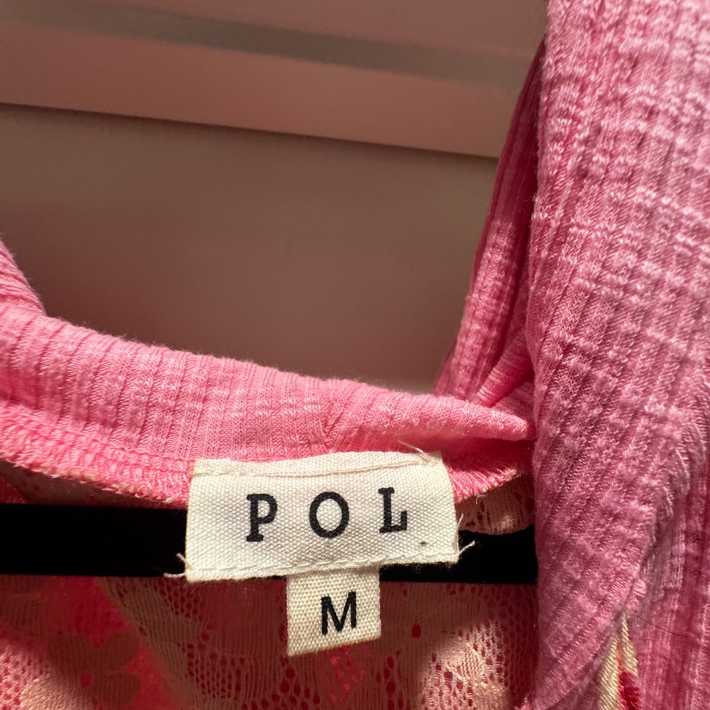 POL Pink Textured Knit Top - Picture 3 of 4